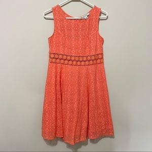 Adam Levine Coral Lace Sleeveless Cutout Dress Size S